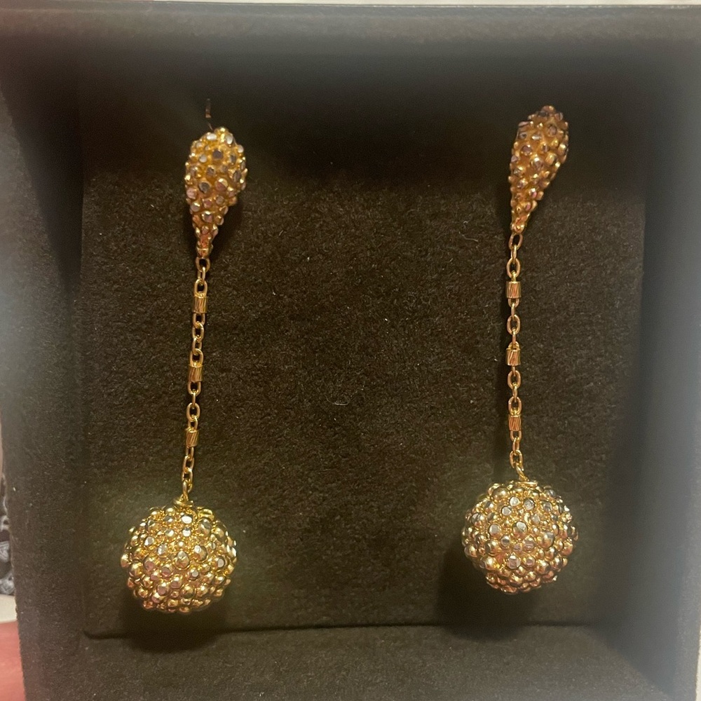 Roberto coin sterling silver gold plated perfect earrings